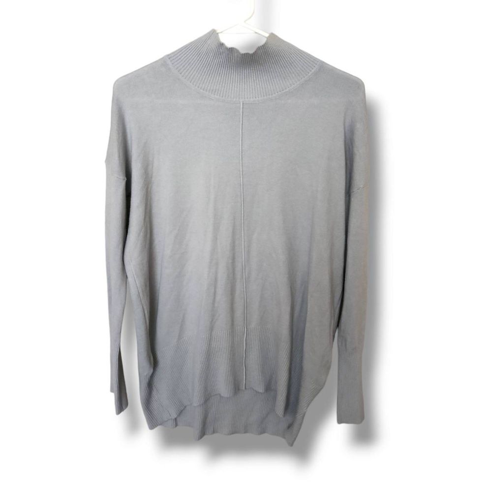 NWOT BOHME women's extra soft grey high neck sweater sz M long sleeve